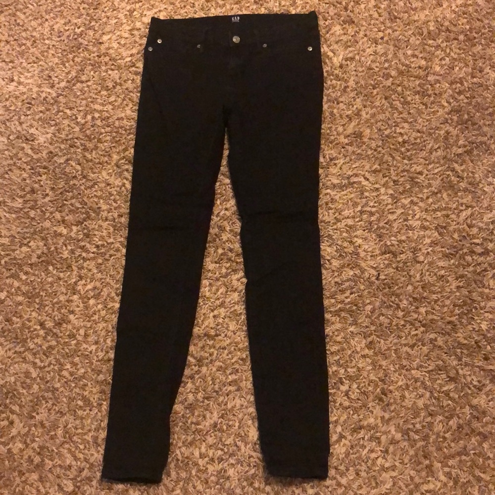 Black GAP Low Rise Skinny Jeans